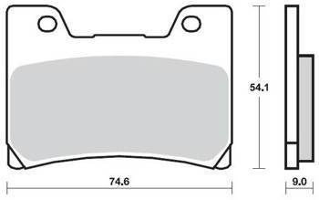 KLOCKI HAMULCOWE SBS 645 DCC