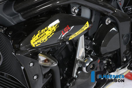 Panel boczny nad chłodnicą wodną lewy carbon Triumph Speed Triple (2011-now) ILMBERGER SKL.017.TRSPT.K