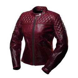 DAMSKA KURTKA MOTOCYKLOWA SKÓRZANA 4SR SCRAMBLER LADY WINE
