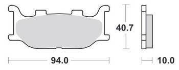 KLOCKI HAMULCOWE SBS 128 CT