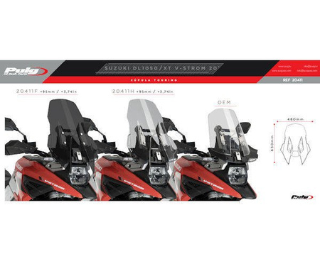 Szyba turystyczna PUIG do Suzuki DL1050 V-Strom 2020-2024 