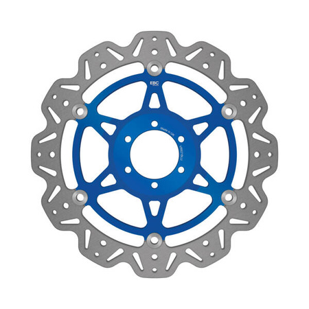 EBC Tarcza hamulcowa motocyklowa VR621BLU VEE, niebieska