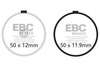 EBC Klocki hamulcowe FA038 (kpl. na 1 tarcze)