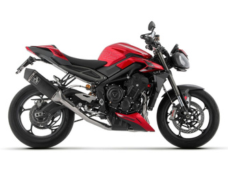 Arrow Układ Wydechowy Veloce Black Triumph Street Triple 765 RS 2023-2025 (homologowany)