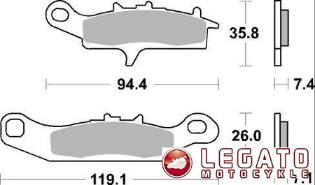 KLOCKI HAMULCOWE SBS 798 SI