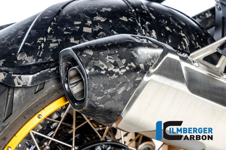Osłona tłumika tylnego motocykla - matowa black diamond carbon BMW R 1300 GS (od 2023) ILMBERGER BM.AHS.011.R23GS