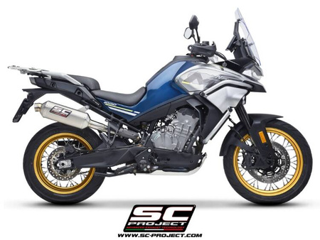 SC-Project tłumik końcowy Rally Raid tytan CF Moto 800MT (2022-2024)