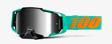 100 PROCENT GOGLE MODEL ARMEGA LIGHTSABER KOLOR BIAŁY SZYBKA CZERWONE LUSTRO