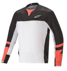 Koszulka rowerowa ALPINESTARS DROP PRO L/S JERSEY kolor biały/czarny