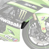 Przedłużenie błotnika do Kawasaki ZX-6R 05-08 / ZX10R 04-07 (przednie) Czarny (N) 9923N