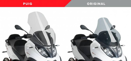Szyba PUIG V-Tech do Piaggio MP3 350 2019-2021  500 2017-2022 Przezroczysty (W) 1666W