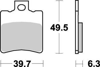 KLOCKI HAMULCOWE SBS 123 HF