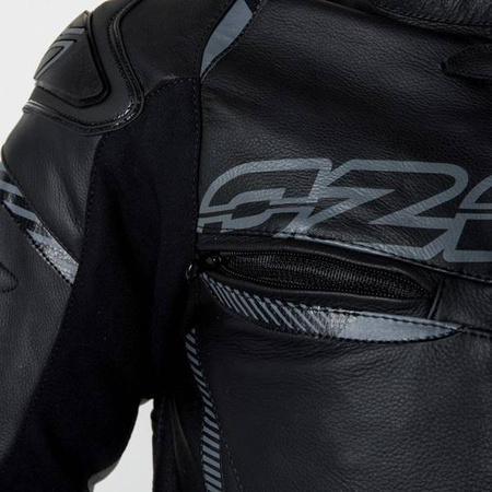KURTKA SKÓRZANA OZONE RS600 BLACK/GREY