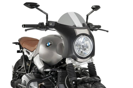 Owiewka PUIG Retrofairing do BMW R Nine T Scrambler 16-20 (czarna) Lekko przyciemniany (H) 9253H