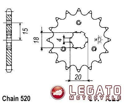 ZĘBATKA NAPĘDOWA JT PRZÓD