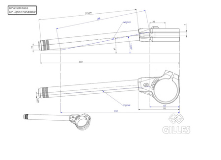 Gilles kierownice GPL2 Race 50mm