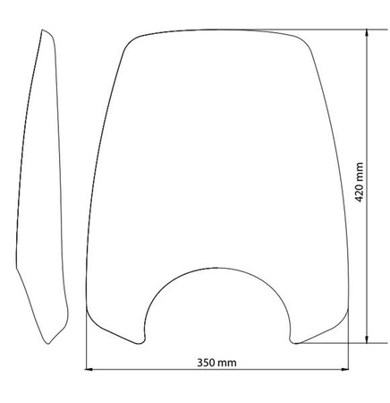 Owiewka PUIG do Honda CMX1100 Rebel 2021-2025 (Touring) Przezroczysty (W) 20820W