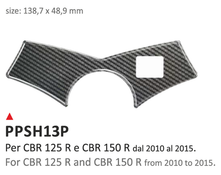 ONEDESIGN Naklejka na półkę kierownicy Honda CBR 125R Honda CBR 150R 2010/2016