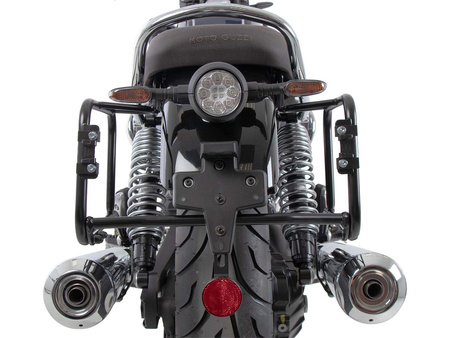 Side carrier permanent mounted black for Moto Guzzi V7 Stone Corsa (2024)