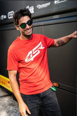 KOSZULKA MĘSKA T-SHIRT 4SR CRACK RED