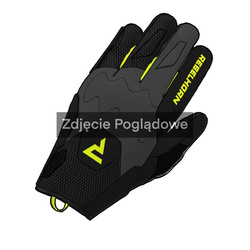 RĘKAWICE MOTOCYKLOWE REBELHORN CORE BLACK GREY FLUO YELLOW