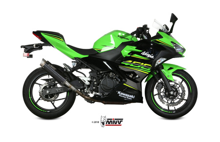 Mivv Tłumik końcowy GP PRO BLACK STAINLESS STEEL  KAWASAKI NINJA 400 2018-2023