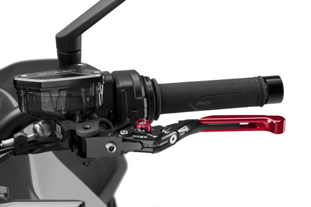 Regulowana dźwignia sprzęgła PUIG 4.0 EVO (przedłużana, wymaga adaptera) Czerwony (R) 424RNR