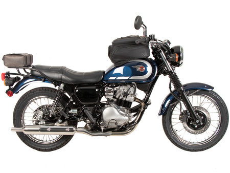 Tube rear rack black shine for Kawasaki W230 / Meguro S1 (2025-)