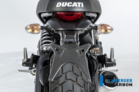 Uchwyt tablicy numerowej górny - matowy Ducati Scrambler Icon 2016 ILMBERGER NHO.119.DS15M.K