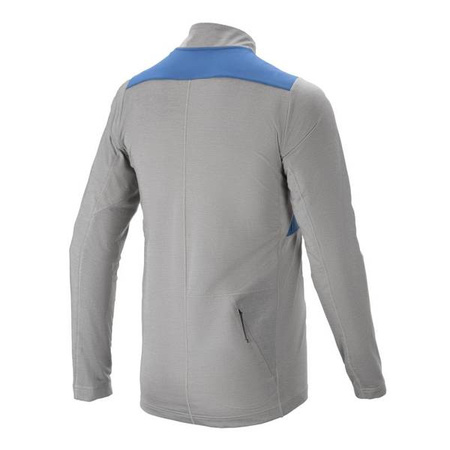 KOSZULKA ROWEROWA Z DŁUGIM RĘKAWEM ALPINESTARS NEVADA MELANGE GREY/MID BLUE