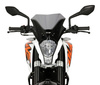 MRA Szyba motocyklowa KTM DUKE 125, , -2016, forma R, czarna