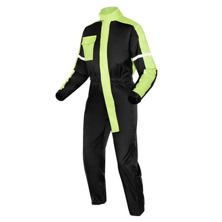 KOMBINEZON PRZECIWDESZCZOWY OZONE OZ-141 BLACK/FLUO YELLOW