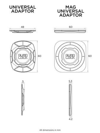 Uniwersalny adapter Quad Lock® (V3) 