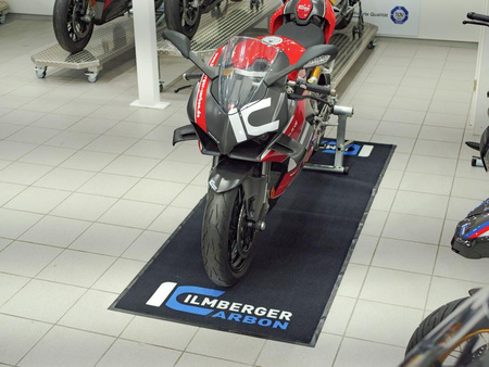 Dywan warsztatowy do motocykla Merchandise Merchandise 95x240 cm - czarny ILMBERGER TEP.002