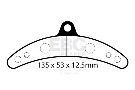 EBC Klocki kartingowe FA541 (1 kpl. na tarczę)