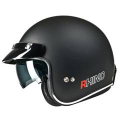 KASK MOTOCYKLOWY RHINO JET CITY BLACK MATT