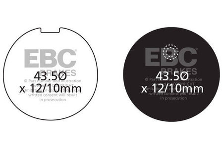 EBC Klocki hamulcowe FA039 (kpl. na 1 tarcze)