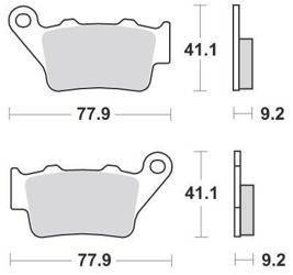 KLOCKI HAMULCOWE SBS 675 RQ