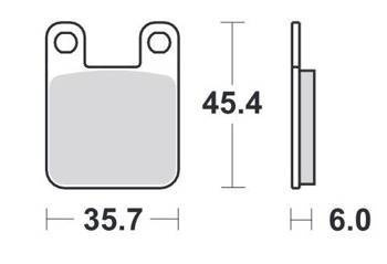KLOCKI HAMULCOWE SBS 105 CT
