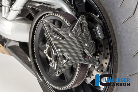 Uchwyt tablicy rejestracyjnej z osłoną paska - połysk do motocykla DUCATI XDiavel 2016 / Diavel 1260 od 2019 ILMBERGER NHO.002.XD16G.K.