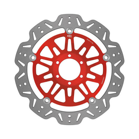 EBC Tarcza hamulcowa motocyklowa VR624RED VEE, czerwona