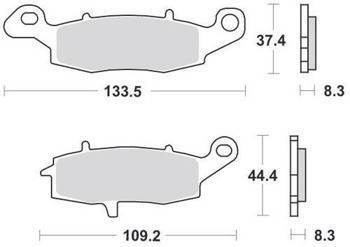 KLOCKI HAMULCOWE SBS 704 HF