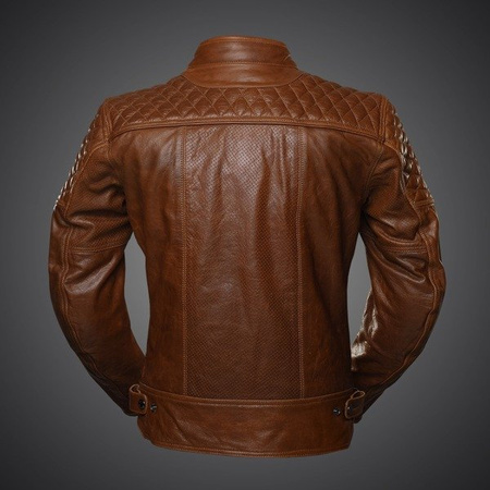 KURTKA MOTOCYKLOWA SKÓRZANA 4SR SCRAMBLER COGNAC