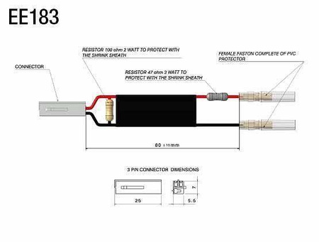 Wiring kit for rear Rizoma turn signals