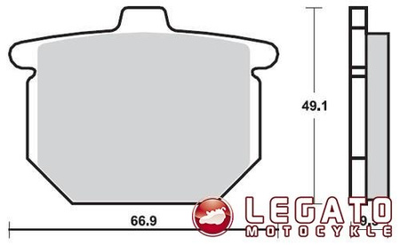 KLOCKI HAMULCOWE SBS 517 DCC