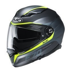 Motocyklowy Kask HJC F70 Feron Black/Flo Yellow