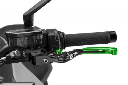 Regulowana dźwignia sprzęgła PUIG 4.0 EVO (przedłużana, wymaga adaptera) Zielony (V) 424VNV