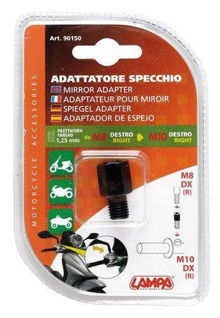 90150 Adapter do lusterka  gwint prawy Ø 8 mm na prawy Ø 10 mm  