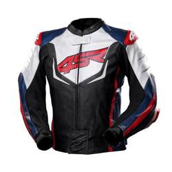 KURTKA MOTOCYKLOWA SKÓRZANA 4SR TT REPLICA TRICOLOR 020