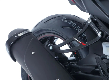 RG RACING MOCOWANIE WYDECHU + ZESTAW ZAŚLEPEK PODNÓŻKÓW SUZUKI GSX-S750 (17-) BLACK